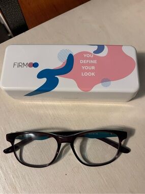 Firmoo purple/teal frames